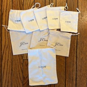 Lot of 8 J Crew Jewelry Bags